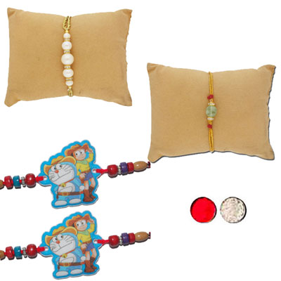 "Set of Rakhis - code 02 - Click here to View more details about this Product